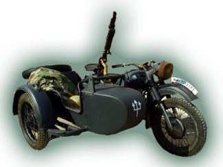 BMW Motorcycle and Sidecar Replica